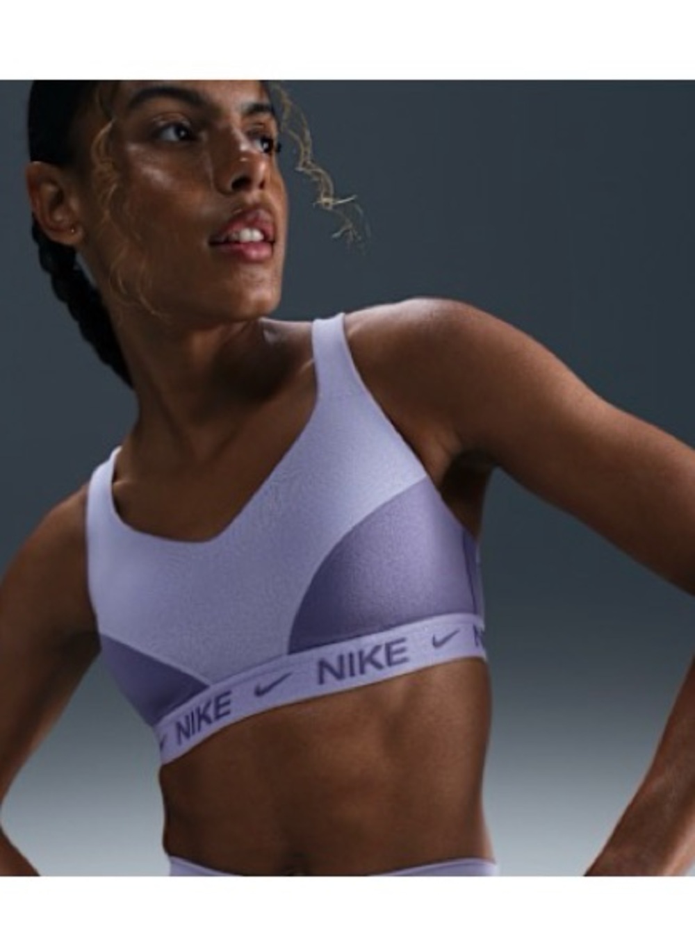 Nike Women's Indy High Support Sports Bra - Lavender